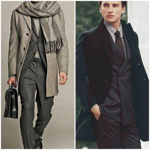 Как носить мужское пальто с кроссовками. Под какую одежду носить мужское пальто