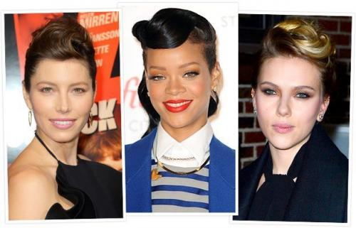 Как сделать прическу помпадур. Прическа в стиле помпадур, мастерим помпезную укладку