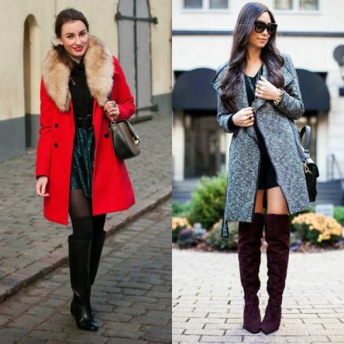 Обувь с длинным пальто. Пальто до колена, выше колена и ниже колена – подбираем обувь для каждого случая