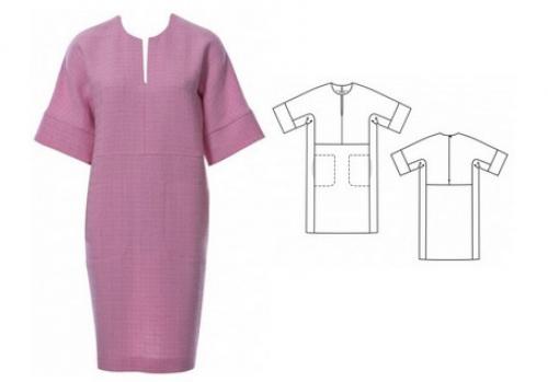 Джинсовое платье выкройка. Элегантное платье из старых джинсов…