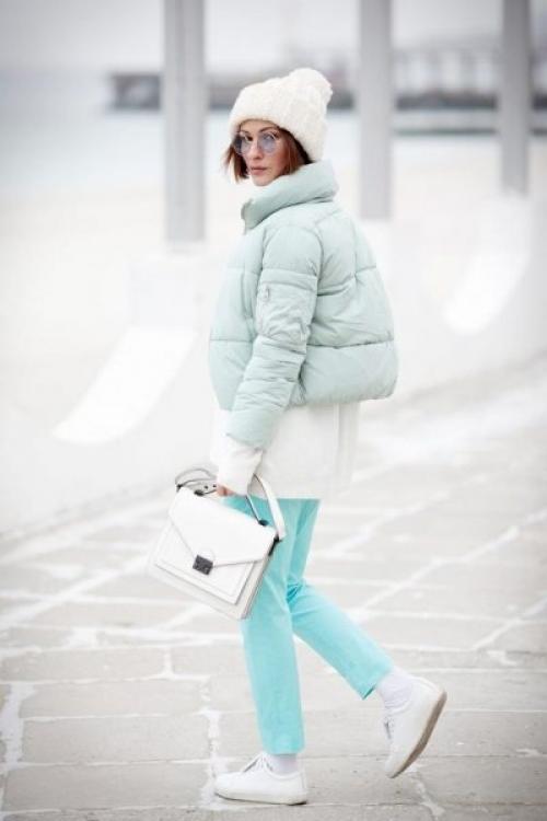 Образы на зиму 2019 с пуховиком. Тренд зимы 2019 — укороченный пуховик: 11 стильных образов для ценителей комфорта