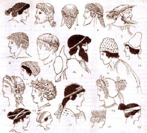 Прическа Древнего востока. Античная Греция