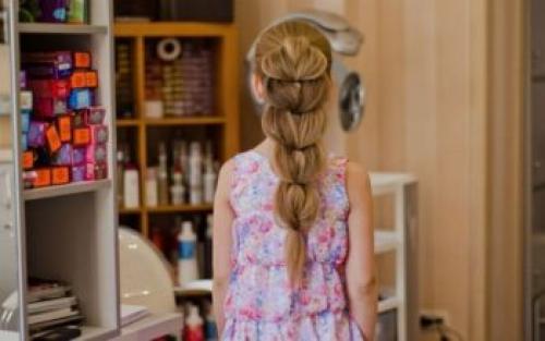 Причёски для подростков девушек на свадьбу.