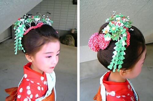 Прическа нагисы Шиота, как сделать. Как сделать японскую прическу для девочки - мастер класс.