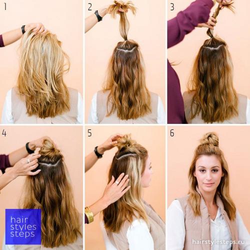 Новогодние прически на волосы средней длины. Модные новогодние прически на средние волосы своими руками