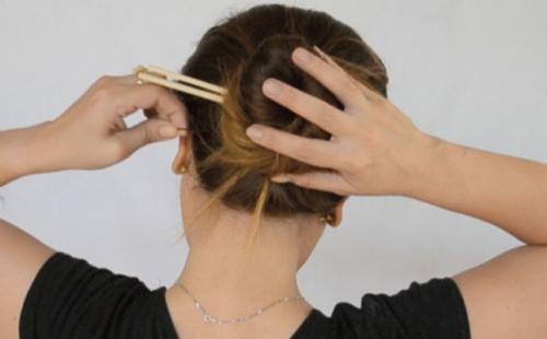 Как сделать причёску, как у нагисы. Как сделать японскую прическу с палочками своими руками