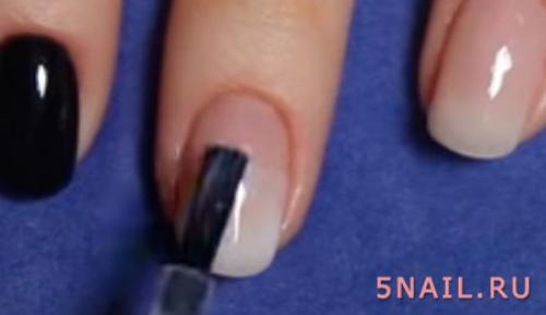 Как сделать градиент на ногтях в домашних условиях. Пошаговое выполнение градиента в домашних условиях кистью