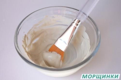 Маска для лица с белой глиной от морщин. Белая глина