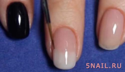 Как сделать градиент на ногтях в домашних условиях. Пошаговое выполнение градиента в домашних условиях кистью