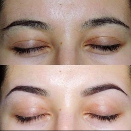 Коррекция бровей нитью, техника выполнения