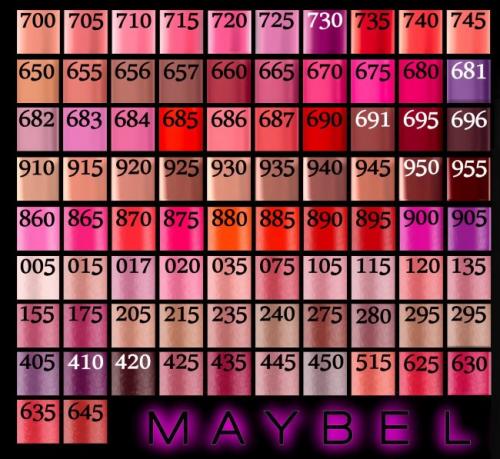 Новая помада от Мейбелин – Колор Сенсейшен (вся палитра цветов)