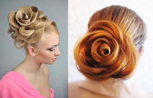 Прическа без плойки роза из волос. Прическа Роза — секреты создания элегантной укладки волос