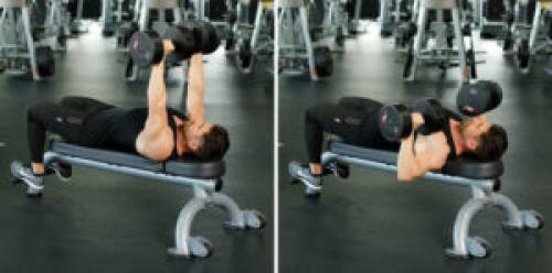 Упражнения на грудь и трицепс для девушек. Программа тренировки грудных мышц и трицепсов в один день на 6 недель