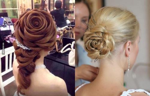 Прическа без плойки роза из волос. Прическа Роза — секреты создания элегантной укладки волос