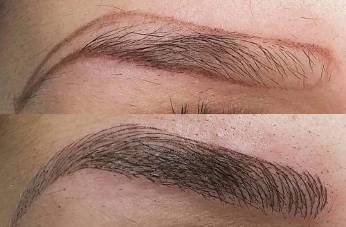 Чем перманентный макияж бровей отличается от микроблейдинга бровей. 