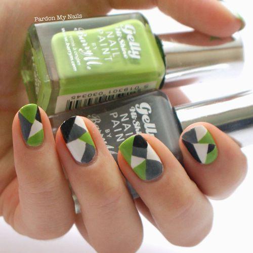 Геометрическая лиса на ногтях рисунок. Маникюр геометрия 2019-2020: что предложит нам нейл-арт индустрия