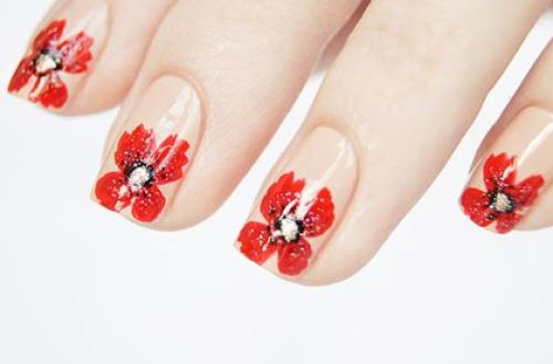 Как нарисовать цветы на ногтях в домашних условиях. Цветы на ногтях: как рисовать маникюр с цветами
