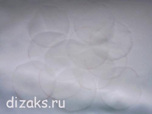 3 розы из органзы резинка для волос. Резинки для волос с цветами из органзы