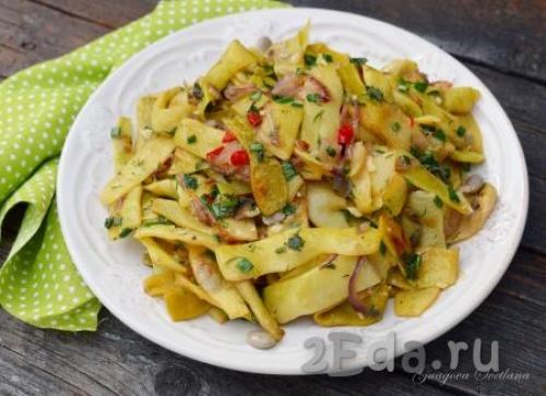 Фасоль стручковая жареная. Ингредиенты