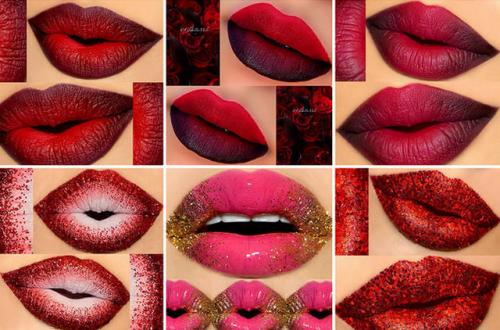 Макияж губ с эффектом Омбре. Как накрасить губы в стиле омбре