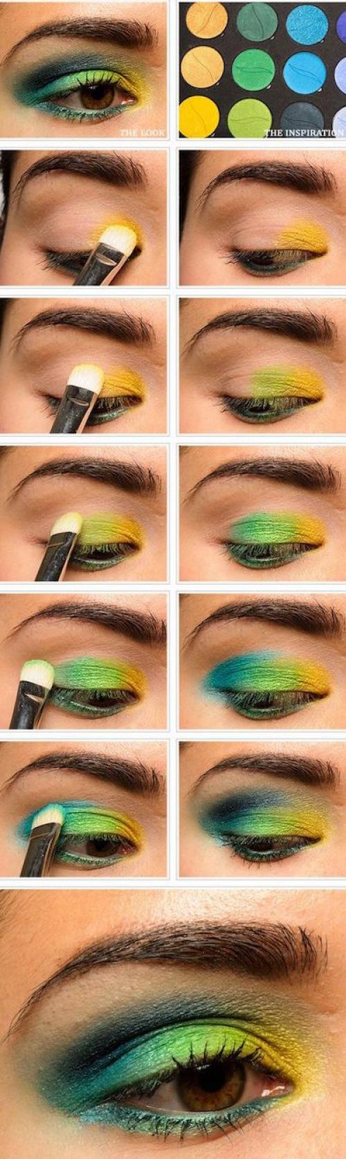 Макияж под волосы Омбре. 10 образов макияжа глаз омбре