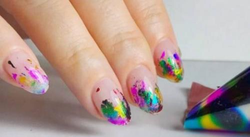 Как сделать рисунок из фольги на ногти. Особенности материала