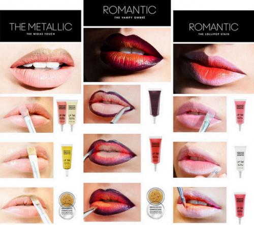 Макияж губ с эффектом Омбре. Как накрасить губы в стиле омбре