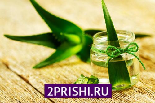 Маска из алоэ и меда для лица от прыщей.