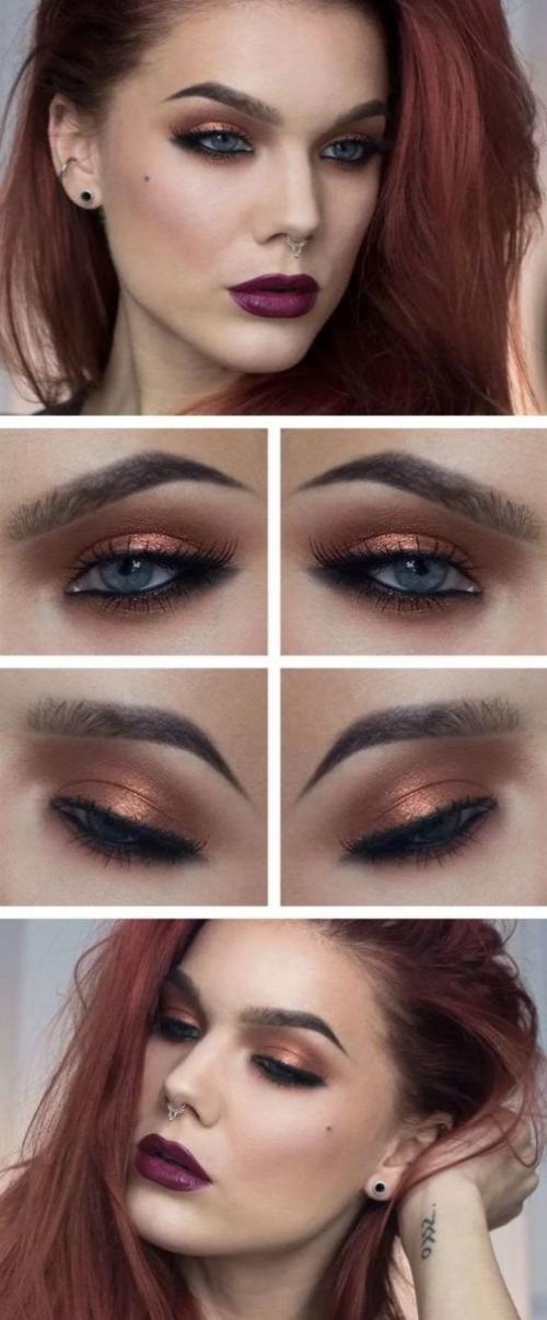 Как сделать дневной макияж для серо-голубых глаз. Вечерний макияж для серых глаз