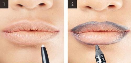 Макияж губ с эффектом Омбре. Как накрасить губы в стиле омбре