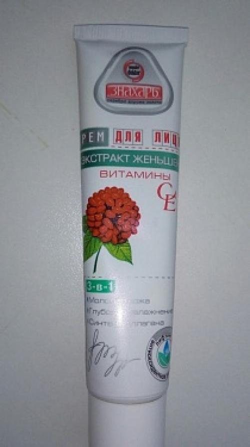 Отзывы о Крем для лица против морщин с экстрактом женьшеня "Знахарь"