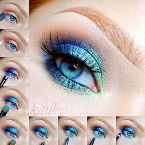 Макияж под волосы Омбре. 10 образов макияжа глаз омбре