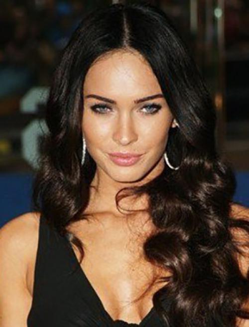 «Голливудская волна» на одну сторону и с челкой