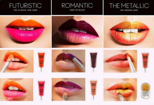 Макияж губ с эффектом Омбре. Как накрасить губы в стиле омбре