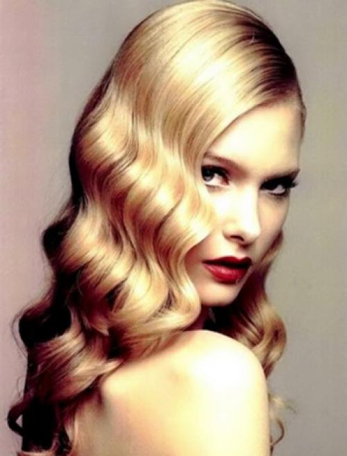 Прическа «Голливудские локоны» на средние волосы (с фото)