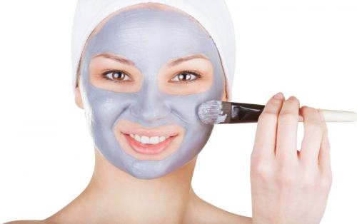 Маска из голубой глины для лица против прыщей. Маска из голубой глины