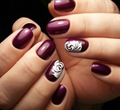 Цвет Марсала ногти. Маникюр цвета марсала: фото изысканных идей по дизайну. Новинки 2020 года.