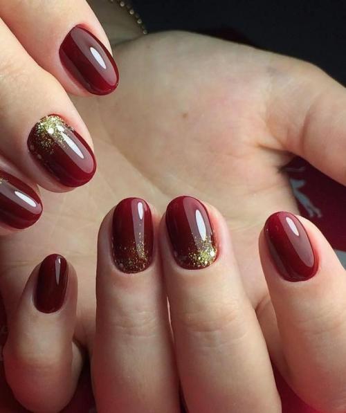 Цвет Марсала ногти. Маникюр цвета марсала: фото изысканных идей по дизайну. Новинки 2020 года.