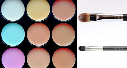 Как правильно пользоваться консилером в палетке для лица. Как правильно наносить цветные консилеры?