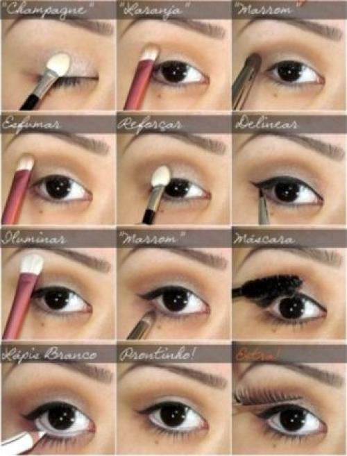 Дневной макияж для азиатских глаз