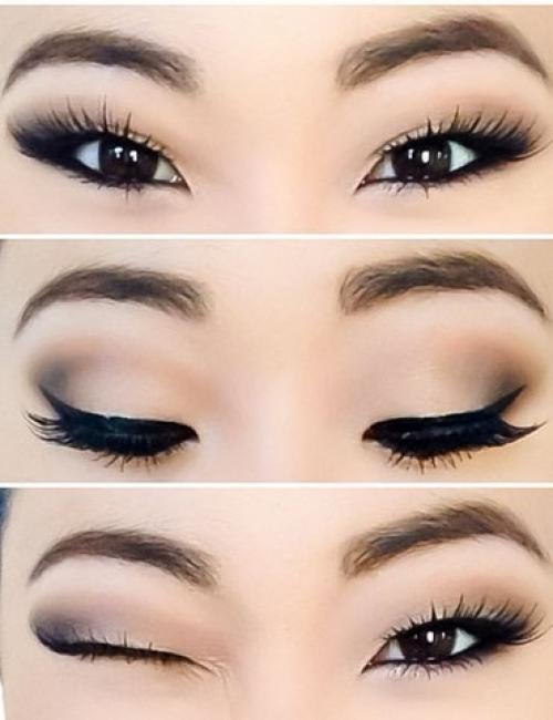 Макияж для азиатских глаз до и после. Правила выполнения макияжа для азиатских глаз