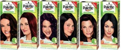 Химический состав краски для волос Палет. Многообразие оттенков краски для волос Палетт