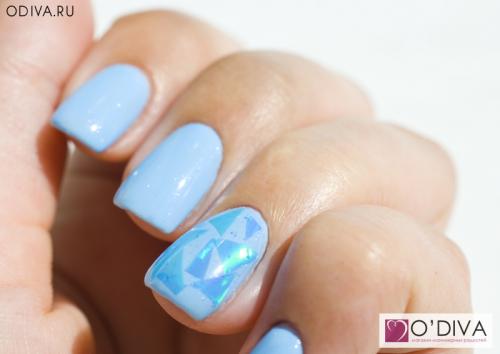 Фольга битое стекло на ногти, как делать. Как сделать френч "Битое стекло".