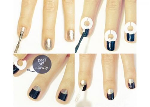 Как сделать лунный маникюр пошагово в домашних условиях: фото с трафаретом и без