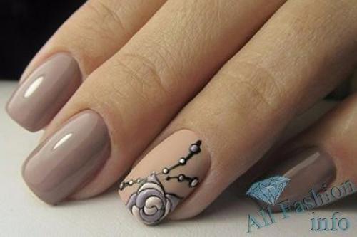 Лунный маникюр гель-лаком с блестками. Лунный маникюр гель-лаком 90 фото новинок