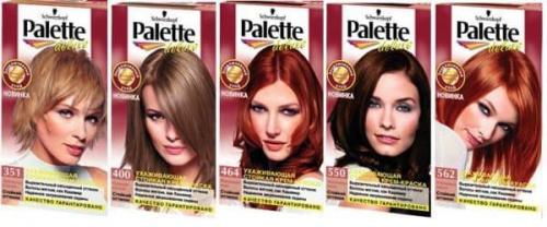 Химический состав краски для волос Палет. Многообразие оттенков краски для волос Палетт