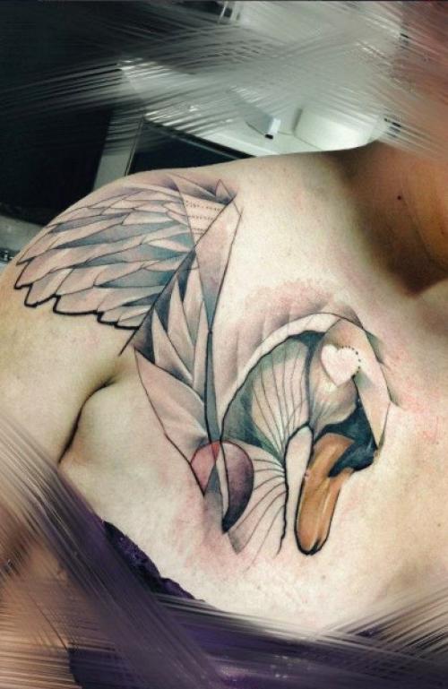 Тату на ключице мужские маленькие. Татуировки на ключице