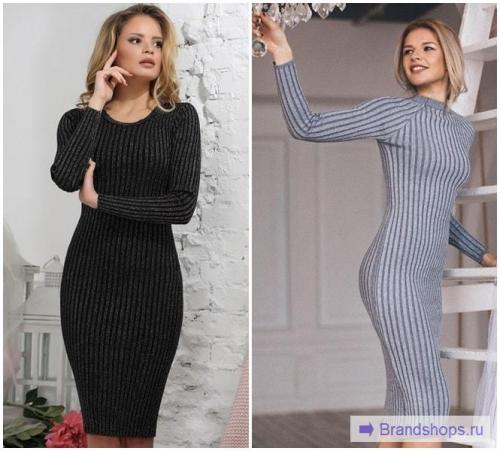 С чем носить платье лапшу зимой черного цвета. Платье-лапша