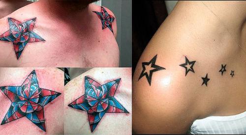 Тату на ключице у девушек. Кому, что выбрать?