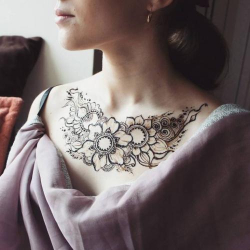 Тату на ключице надписи. Тату на ключице – значение